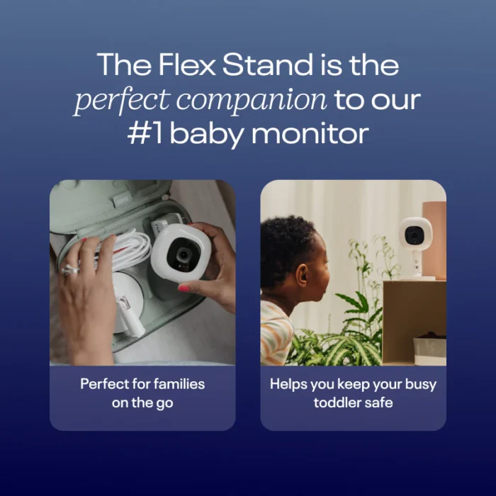 The Nanit Pro Camera with Floor Stand delivers the most comprehensive baby monitoring experience available, combining crystal-clear HD video with AI-powered sleep tracking and health insights. This premium monitoring system grows with your family while providing invaluable data about your baby's sleep patterns and development. Key Features 4MP HD Camera - Crystal-clear 1080p video with superior night vision Computer Vision Sleep Tracking - AI analyzes sleep without wearable devices Multi-Stand System - Floor stand, wall mount, and travel options included Two-Way Audio - High-quality communication with noise reduction Real-Time Sleep Insights - Continuous monitoring with detailed analytics Smart Notifications - Customizable alerts for movement, crying, and sleep Background Audio - Continue monitoring while using other phone apps Growth Tracking - Visual measurement using computer vision technology Secure Cloud Storage - Encrypted video storage with family sharing Advanced Sleep Technology Sleep Score - Daily sleep quality ratings with improvement recommendations Sleep Pattern Analysis - Track duration, wake-ups, and sleep cycles Milestone Moments - Automatic capture of special developmental moments Breathing Motion - Visual confirmation of breathing patterns (contactless) Environmental Monitoring - Room temperature and humidity tracking What's Included Nanit Pro camera with advanced sensors Multi-stand system (floor stand, wall mount, travel stand) Power adapter with extra-long cord Nanit app with premium features 1-year premium subscription included Quick start guide and installation manual Technical Specifications Video Quality: 4MP sensor with 1080p HD streaming Night Vision: Invisible infrared with automatic switching Field of View: 130° wide-angle lens captures entire crib Connectivity: Dual-band WiFi (2.4GHz/5GHz) with ethernet backup Audio: Two-way communication with echo cancellation Storage: Secure cloud storage with local backup option App: iOS 13+ and Android 8+ compatibility Power: AC adapter with 10-foot cord Premium App Features (1 Year Included) ✓ Sleep Insights - Detailed analytics and personalized recommendations ✓ Video History - 30 days of stored video clips and highlights ✓ Sleep Reports - Weekly and monthly progress summaries ✓ Growth Tracking - Measure baby's height using computer vision ✓ Expert Content - Access to pediatric sleep specialists AI-Powered Intelligence Sleep Pattern Recognition - Learn your baby's unique sleep habits Smart Notifications - Reduce false alarms through intelligent filtering Developmental Tracking - Monitor milestones and growth progress Predictive Insights - Anticipate sleep needs and schedule optimization Comparative Analytics - Anonymous benchmarking with other babies Multi-Stand Versatility Floor Stand - Adjustable height for any crib configuration Wall Mount - Permanent installation with optimal viewing angle Travel Stand - Portable option for trips and visits Flexible Positioning - Multiple mounting options as nursery changes Easy Switching - Quick setup between different stand types Professional Healthcare Integration Pediatrician Reports - Export sleep data for medical appointments NICU Validation - Technology tested in hospital environments Research Participation - Optional contribution to infant sleep studies Clinical Support - Access to pediatric sleep consultants Medical-Grade Data - Hospital-quality monitoring at home Safety & Security ✓ Bank-Level Encryption - Military-grade security for all data ✓ HIPAA Compliance - Medical-grade privacy protection ✓ Local Processing - AI analysis happens on-device for privacy ✓ Secure Sharing - Control exactly who can access your baby's data ✓ No Ads Ever - Child privacy protection guaranteed Sleep Optimization Benefits Better Sleep For All - Data-driven insights improve family sleep Early Problem Detection - Identify sleep issues before they become habits Professional Guidance - Expert recommendations based on your data Confidence Building - Understanding patterns reduces parental anxiety Long-term Tracking - Monitor development over months and years Premium Support 24/7 Customer Service - Expert support whenever you need help Professional Installation - Optional in-home setup service available Regular Updates - Continuous improvement with new features Parent Community - Connect with other families using Nanit Educational Resources - Sleep training guides and expert content Comparison Advantages No Wearables Required - Completely contactless monitoring Medical-Grade Accuracy - Hospital-validated sleep tracking Future-Proof Design - Regular software updates add new capabilities Multi-Child Support - One camera can monitor multiple children over time Professional Quality - Used by pediatricians and sleep specialists
