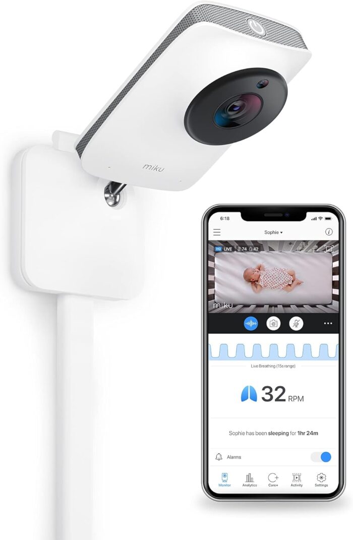 Miku Pro Smart Baby Monitor with Contactless Breathing
