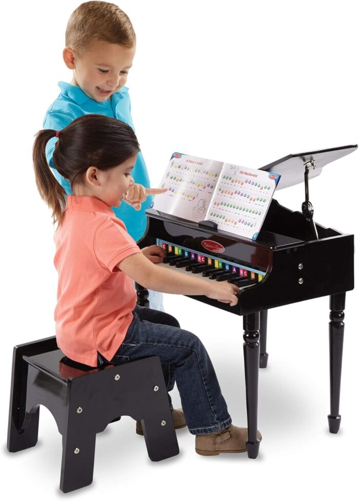 Melissa & Doug Grand Piano - 30-Key Wooden Piano